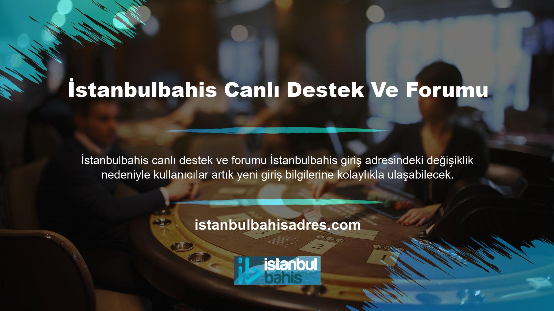 En güncel giriş bilgilerinin hızlı bir şekilde gösterilmesi için İstanbulbahis bahis forumlarına göz atın